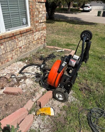 Broken sewer line repair Arlington TX Mades Plumbing